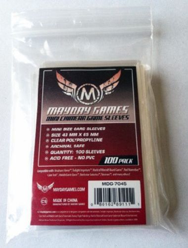 100 Mayday Games Standard mini chimera sleeves (43 x 65mm) MDG7045